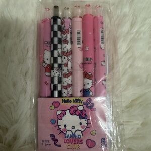 Sanrio Hello Kitty Pen Collection. 6 pcs set. New.